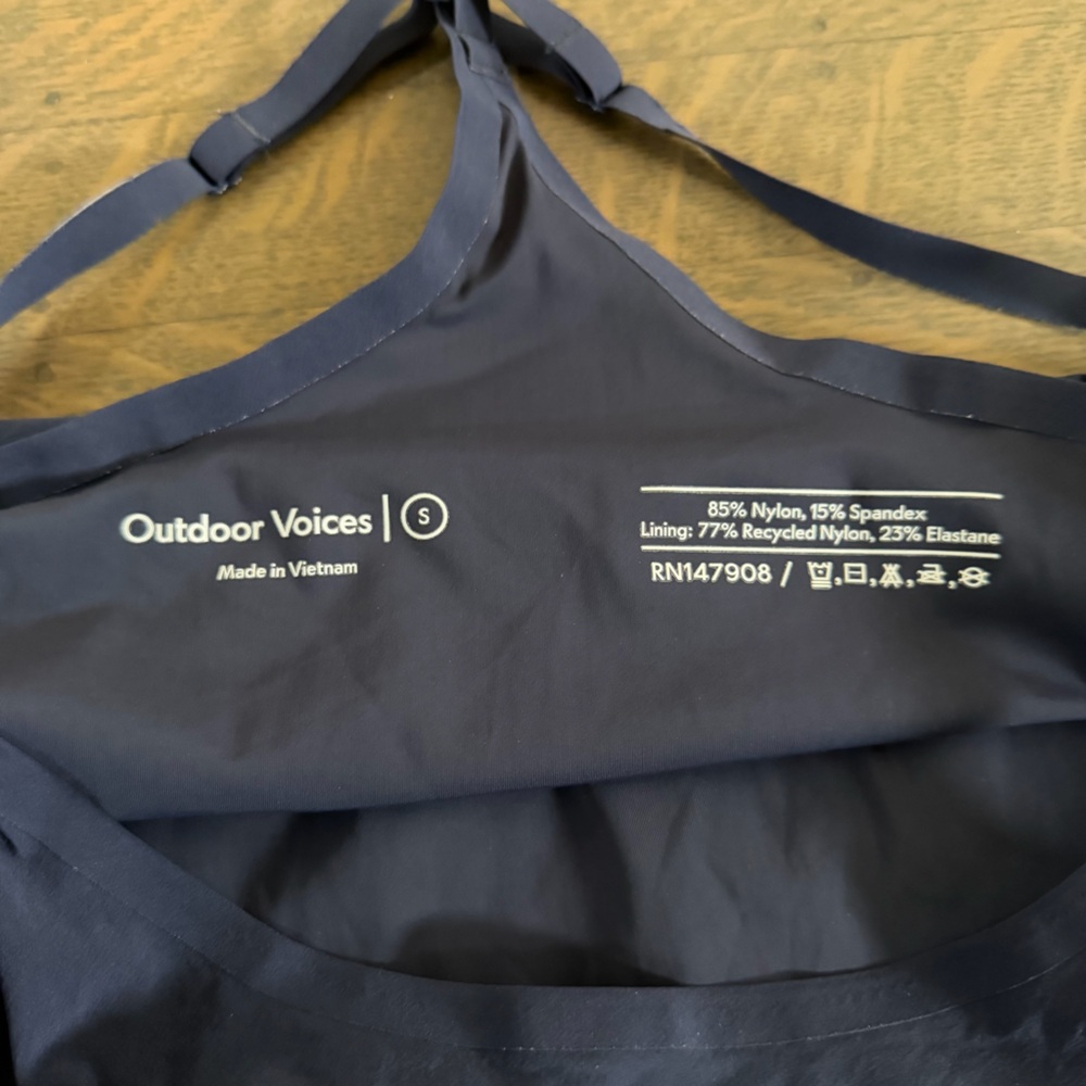 Outdoor Voices Mini Dress Dark Navy Blue The Exercise Dress EUC Small - Picture 9 of 13